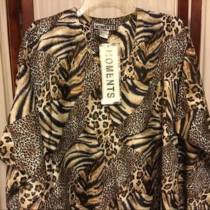 Brand New Moments Leopard Lounge Dress Size OS